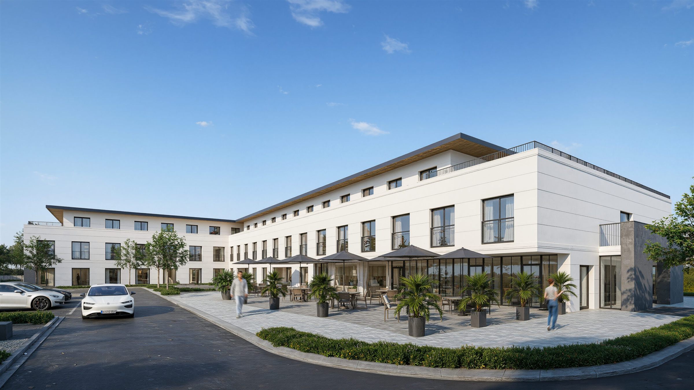 Soziale Unterkunft im Neubau, Visualisierung